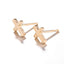 Simple Cross Stainless Steel Stud Earrings for Women and Men