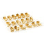 1 Pair Minimalist Geometric 18K Gold Plated Stainless Steel Stud Earrings