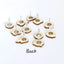 1 Pair Simple Style Letter Wood Printing Women'S Ear Studs