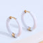 1 Pair Minimalist 12mm Colorful Stainless Steel Hoop Earrings