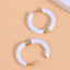 1 Pair Minimalist 12mm Colorful Stainless Steel Hoop Earrings