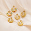 1 Pair Minimalist Titanium Steel Pearl Zircon Hoop Earrings