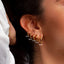 Minimalist Geometric Stainless Steel and S925 Silver Hoop Earrings