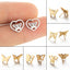 1 Pair Simple Style Solid Color Stainless Steel Plating Gold Plated Ear Studs