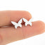 1 Pair Simple Style Solid Color Stainless Steel Plating Gold Plated Ear Studs