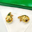 1 Pair Minimalist Water Droplet 18K Gold Plated Copper Earrings