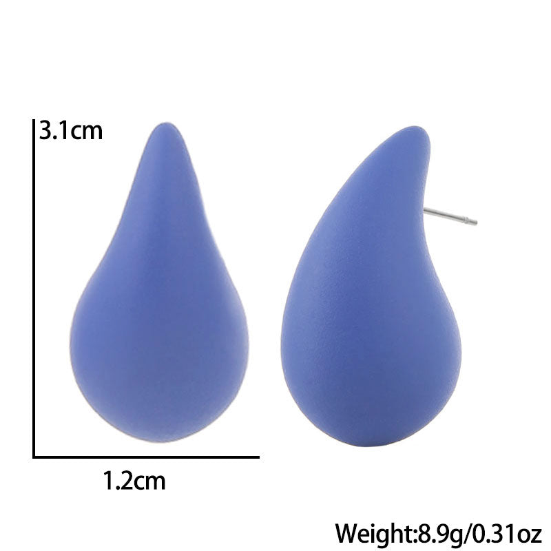Sweet Acrylic Water Droplet Statement Earrings