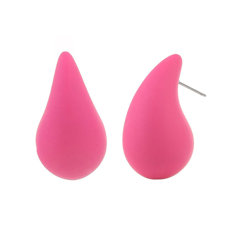 Sweet Acrylic Water Droplet Statement Earrings