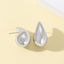 1 Pair Vintage Style Simple Style Water Droplets Plating Alloy 14K Gold Plated Silver Plated Ear Studs