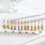 Y2K Mermaid Inlay Copper Zircon Drop Earrings for Women