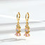 Y2K Mermaid Inlay Copper Zircon Drop Earrings for Women