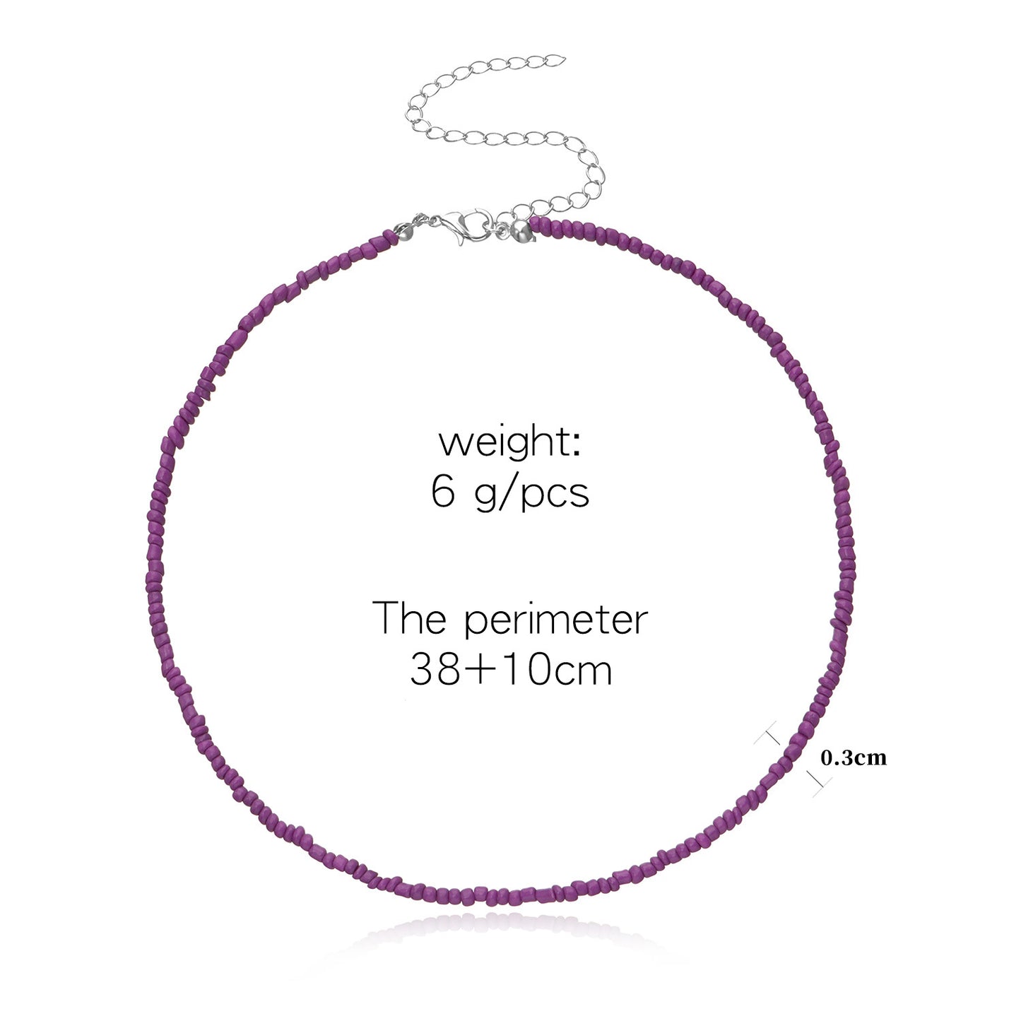 Ethnic Geometric Seed Bead Bohemian Choker Necklace for Women