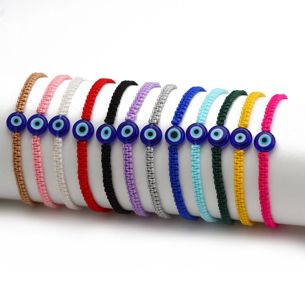 1 Piece Fashion Devil'S Eye Plastic Braid Unisex Bracelets