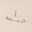 1 Piece Fashion Geometric Titanium Inlaid Zircon Lip Stud