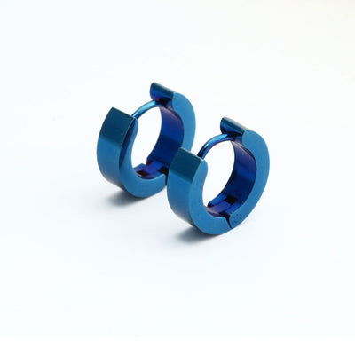 1 Piece Fashion Geometric Titanium Steel Plating Earrings