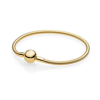 Fashion Heart Shape Stainless Steel Snake Chain Bracelet