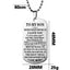Fashion Stainless Steel Letter Pendant Necklace for Son - Personalized Dog Tag Gift