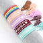 1 Piece Fashion MAMA Letter Stripe Heart Shape Polyester Mother'S Day Unisex Bracelets