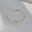 1 Piece Lady Letter Glass Plating 18K Gold Plated Women'S Bracelets