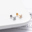 1 Piece Simple Style Crown Titanium Plating Inlay Zircon Ear Studs
