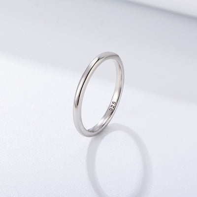 Minimalist Geometric Sterling Silver 14k Gold Plated Ring