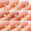 Simple Moon and Snowflake Stainless Steel Stud Earrings