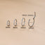 1 Piece Simple Style Round Titanium Inlaid Zircon Nose Ring