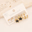 1 Set Casual Simple Pentagram and Heart Shape Stainless Steel Enamel Earrings Set