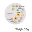 1 Set Colorful Resin Heart and Flower Stud Earrings - 6 Pairs Korean Style Jewelry for Women