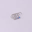 20G Titanium Steel 2mm Mini Opal Nose Stud Nose Ring European And American Foreign Trade Nose Piercing Ornament