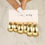 Vintage C Shape Textured Hoop Earrings Set - Gold & Silver Plated