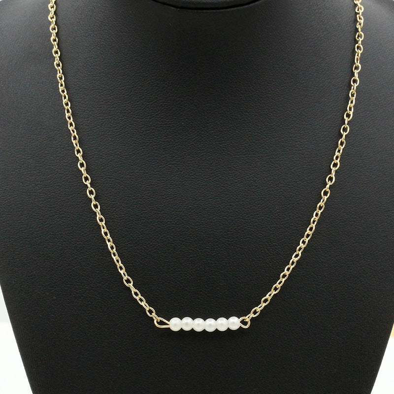 A Row Pearl Necklace