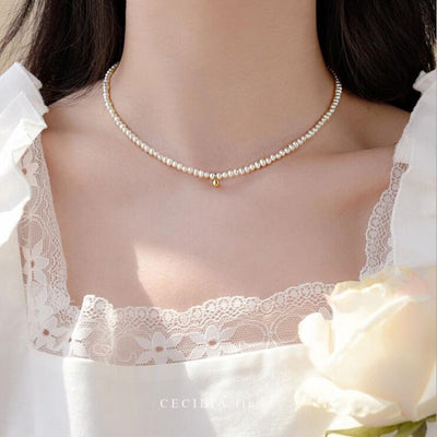 AliExpress Peach Heart Pendant Necklace Women's Fashion Trendy Simple Niche Design Clavicle Chain Short Necklace Wholesale