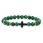 Alloy Fashion Cross Bracelet  (Red Pine) NHYL0582-Red-pine