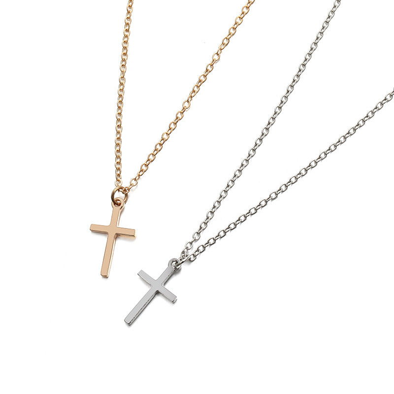 Alloy Geometric Cross Pendant Women's  Necklace