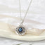 Alloy Turkish Devil's Eye Pendant Necklace Geometric Carving Eye Clavicle Chain