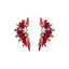 Baroque Style Flower Alloy Plating Inlay Rhinestones Glass Gold Plated Women'S Ear Studs