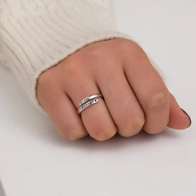 Classic Style Sterling Silver Open Ring for Women