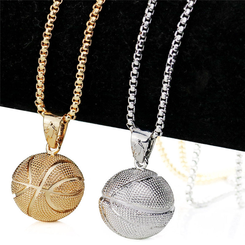 Basketball Stainless Steel Necklace for Sports Lovers