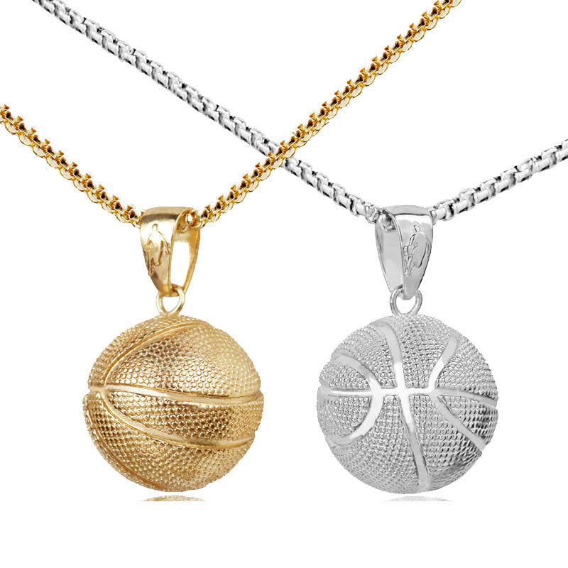 Basketball Stainless Steel Necklace for Sports Lovers