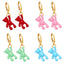 Bear Earrings for Women - Retro Candy Color Copper Design