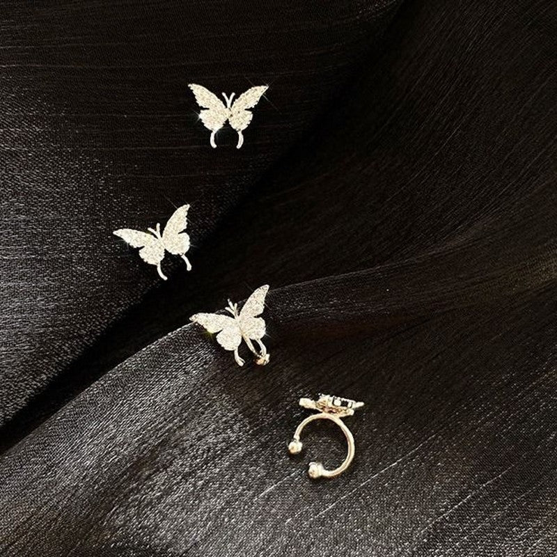 Beautiful Fairy Bow Butterfly Earrings - Clip-On and Pierced Options