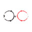 Black White Magnet Tai Chi Couple Bracelet Hand Rope