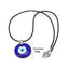 Blue Turkish Devil's Eye Glass Pendant Hand-woven Bracelet Blue Glass Sweater Chain