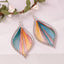 Bohemian Ethnic Colorful Leaf Hand-wound Water Drop Fashion Earrings Alloy
