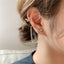 Butterfly Earrings Female Korean One-piece Tassel Alloy Earrings