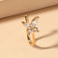 Butterfly Non-pierced Nose Clip Copper Inlaid Zircon U-shaped Nose Ring