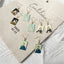 Cartoon Mona Lisa Van Gogh Character Portrait Enamel Alloy Earrings Wholesale