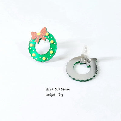 Cartoon Style Animal Letter Arylic Women'S Ear Studs 1 Pair