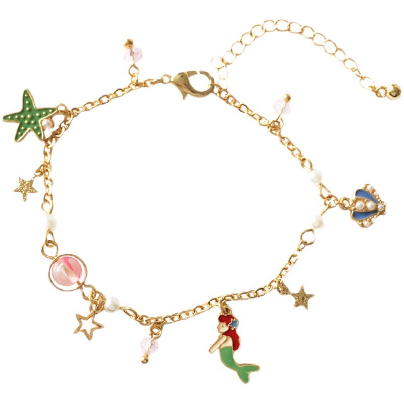 Cartoon Style Cartoon Character Alloy Plating Artificial Pearls Bracelets